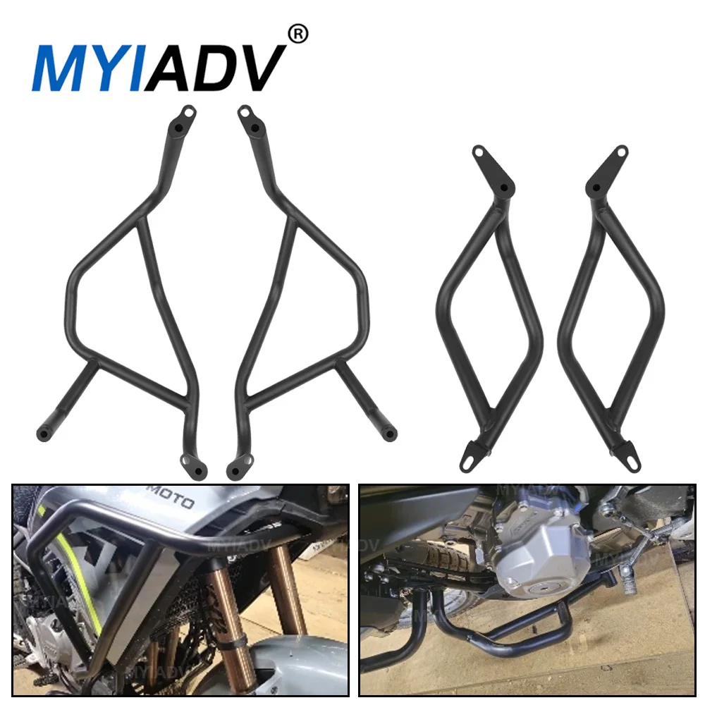 

For CFMOTO 450MT 2024-2025 450 MT MT450 Motorcycle Engine Guard Highway Crash Bar Frame Protection Bumper Anti-Fall Accessories