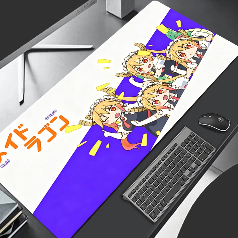 Mouse Pad Gamer Keyboard Mousepad M-iss K-obayashis Dragon Maid Extended Desk Mat Large Gaming Anti-fray Pad Cute Anime MouseMat view 6