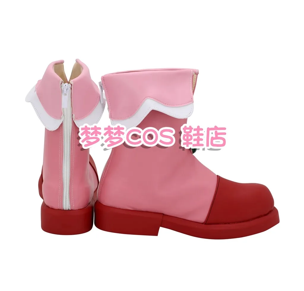 ふしぎ星の双子姫 ギュ コスプレ靴 コスチュームシューズ 手作りフェイクレザーシューズ