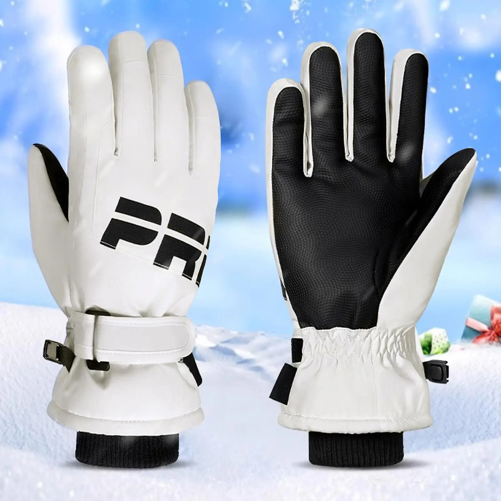 Thermische waterdichte winterhandschoenen Antislip geïsoleerde sneeuwhandschoenen voor skiën Fietsen Rijden Koud weer Warm touchscreen wanten