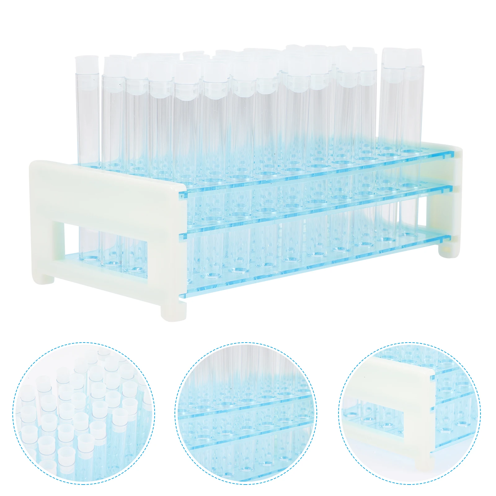 

Test Tube Set Plastic St for Lab Vial Shot Holder Rack Mini Shelf Holder Tube Storage ganizer Laboratory Supplies