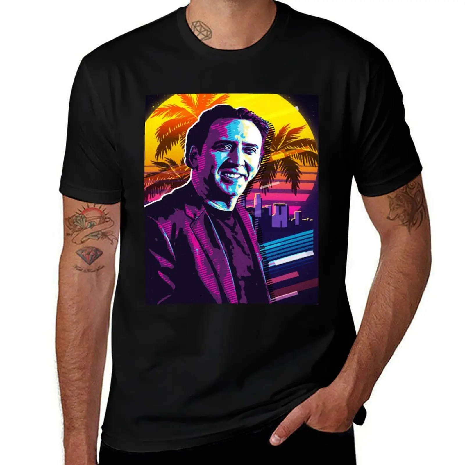 

Nicolas Cage T-Shirt Blouse cotton graphic tees luxury t-shirt tee shirts for men