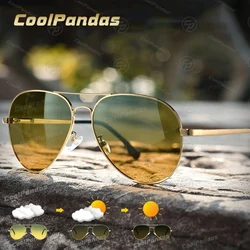 Photochromic Sunglasses Men Polarized Aviation Day Night Vision Glasses for Driving Women Anti-UV Goggle oculos de sol masculino