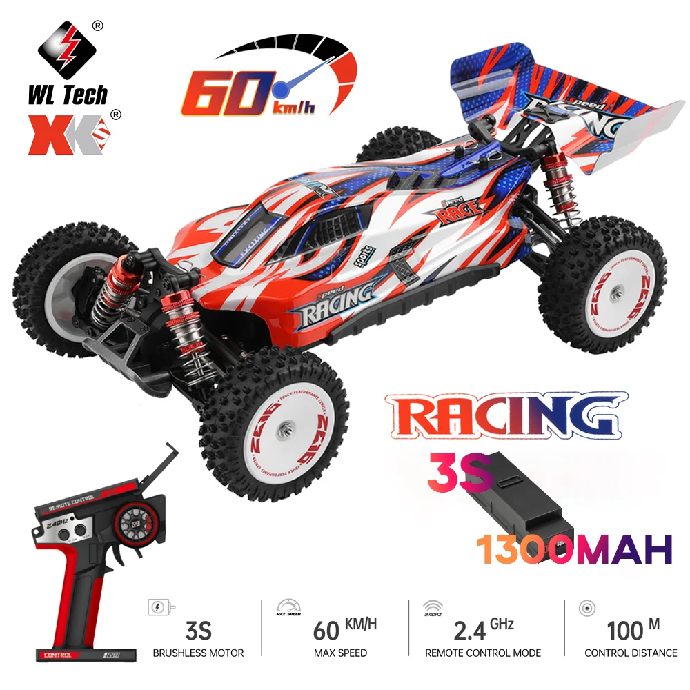 

WLtoys 124008 60KM/H 1:12 4WD RC Car Professional Racing Car Brushless Electric High Speed Off-Road Drift Remote Control Toys