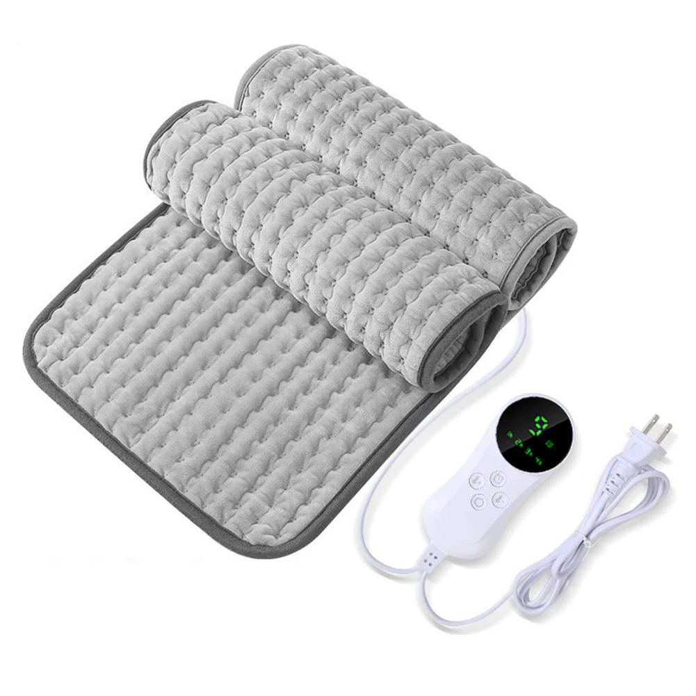 Almohadilla calefactora eléctrica para UE/EE. UU., calentador impermeable para invierno, Abdomen, hombros, espalda, alivio del dolor, manta de fisioterapia, estera cálida para sofá cama