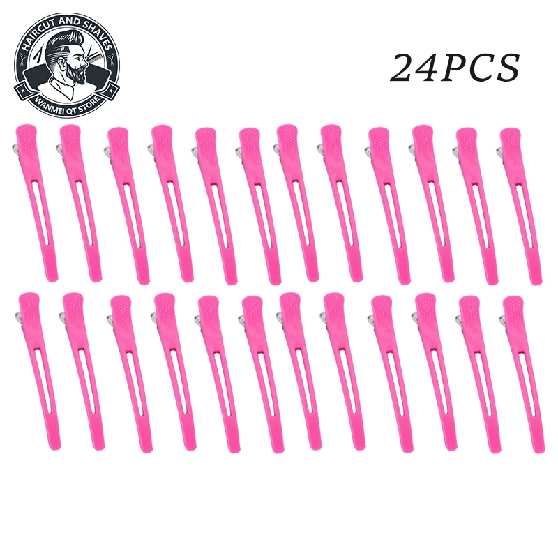 12/24Pcs Hair Clips Professional Styling Section Clips Anti-Slip Hair Barrettes for Salon Home Hairdressing Hair Accessories