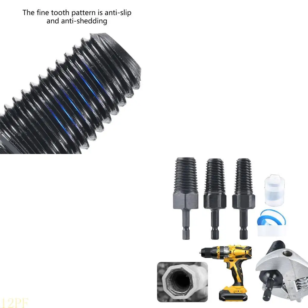 12PF Rust Resistant Screw Extractor Set for 1/2