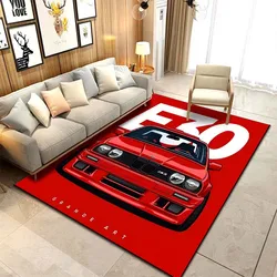 15 Sizes Classic Car E30 Pattern Rug Carpets Bedroom Living Room Bathroom Mat Creative Door Mat Area Rug Man Cave Home Decor