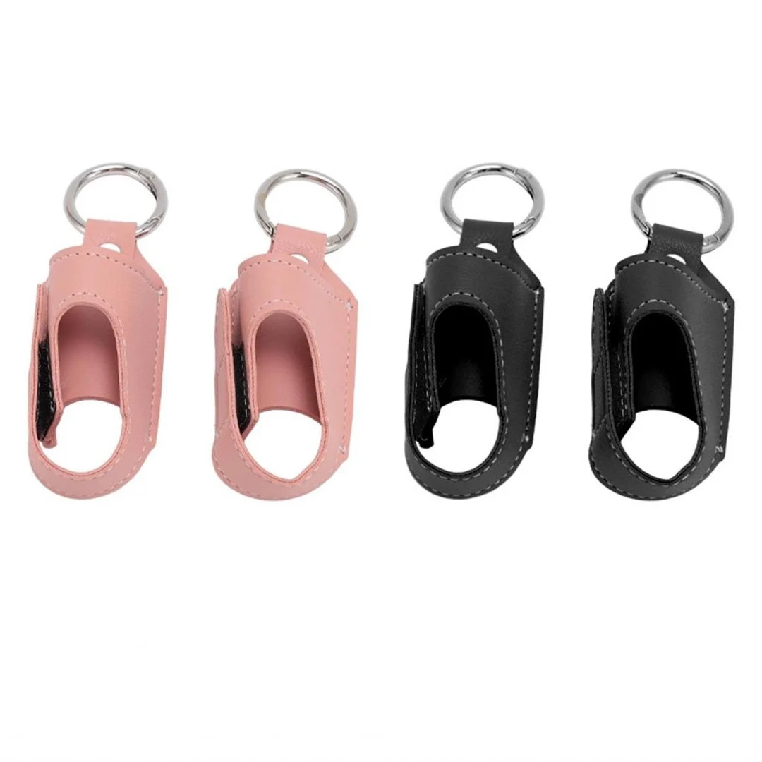 PU skin cough and asthma inhaler portable storage bag cough antibacterial spray bottle storage leather case key chain