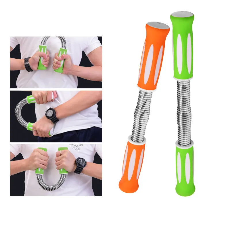 Spring Arm Stick Biceps Triceps Pectoralis Muscle Trainer Portable Home Gym Arm Muscles Bar Bodybuilding Fitness Equipment