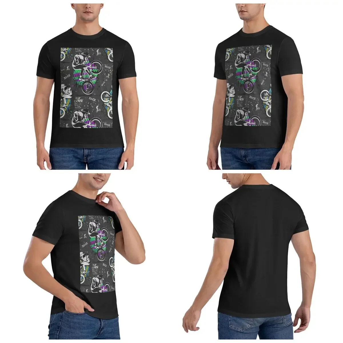 100% Cotton Bmx Apparel Bmx Freestyle T-Shirt Men's Fashion Oversized T Shirt Men Crew Neck Summer Shirts Tops S-6XL