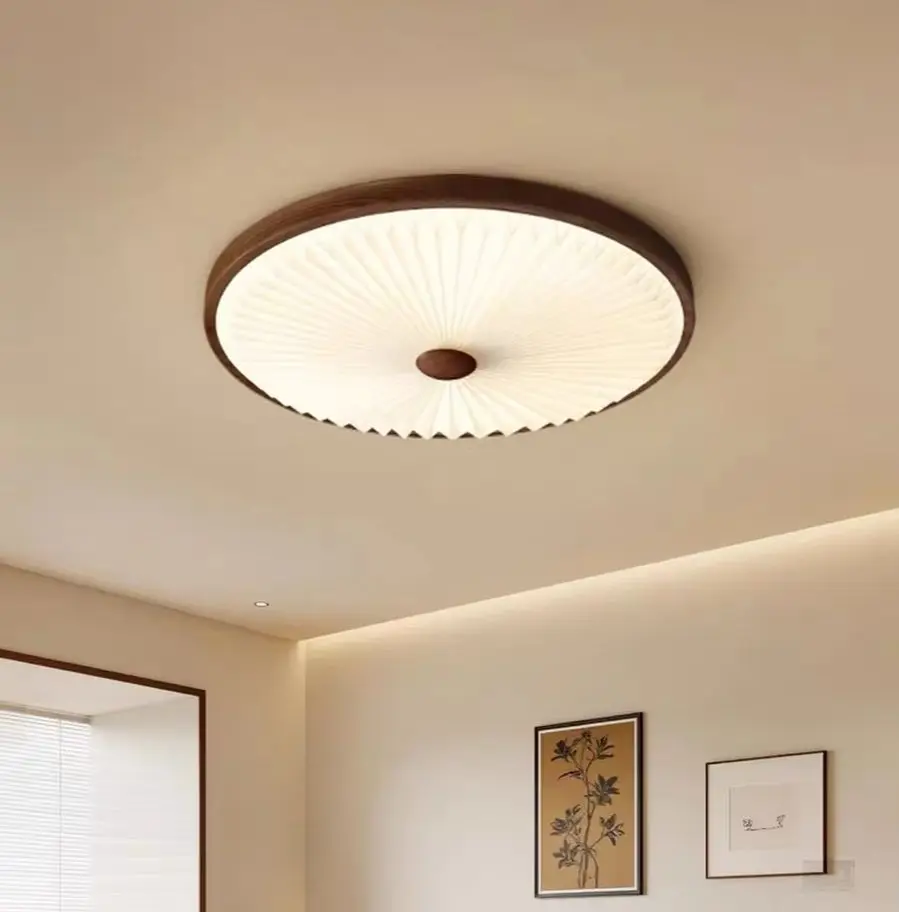Black Bedroom Ceiling Light Modern Minimalist Master Bedroom Room Cream Style Super Bright Circular Light Fixture