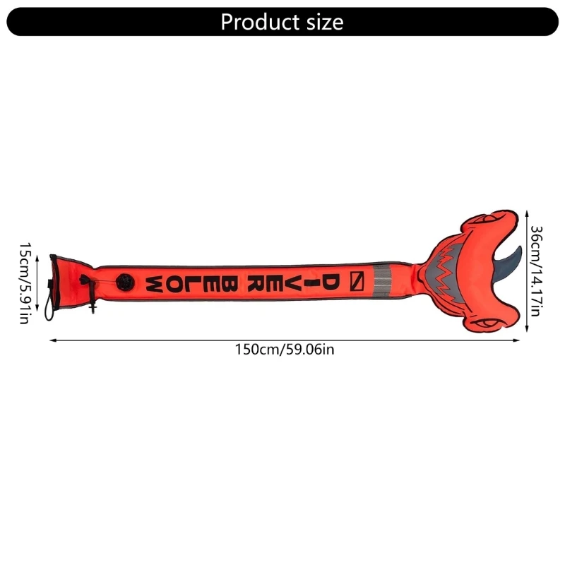 Nadmuchiwana rurka sygnalizacyjna do nurkowania na powierzchniach Marker Boja Pływakowa rurka sygnalizacyjna