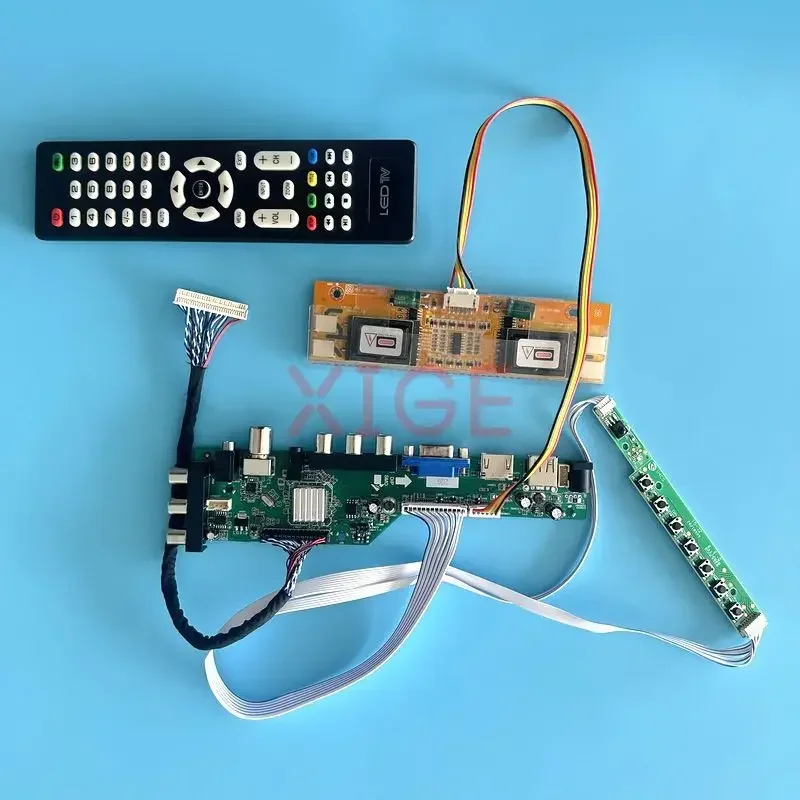 

Плата драйвера подходит для M190EN01 M190EN02 M190EN03 M190EN04 IR + AV + USB + HDMI + VGA Kit 30Pin LVDS цифровой сигнал DVB Matrix 1280*1024 4CCFL