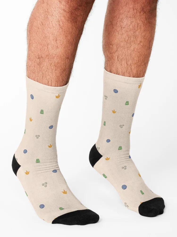 Avatar the Last Airbender Elements Socks FASHION Rugby Socks Ladies Men's