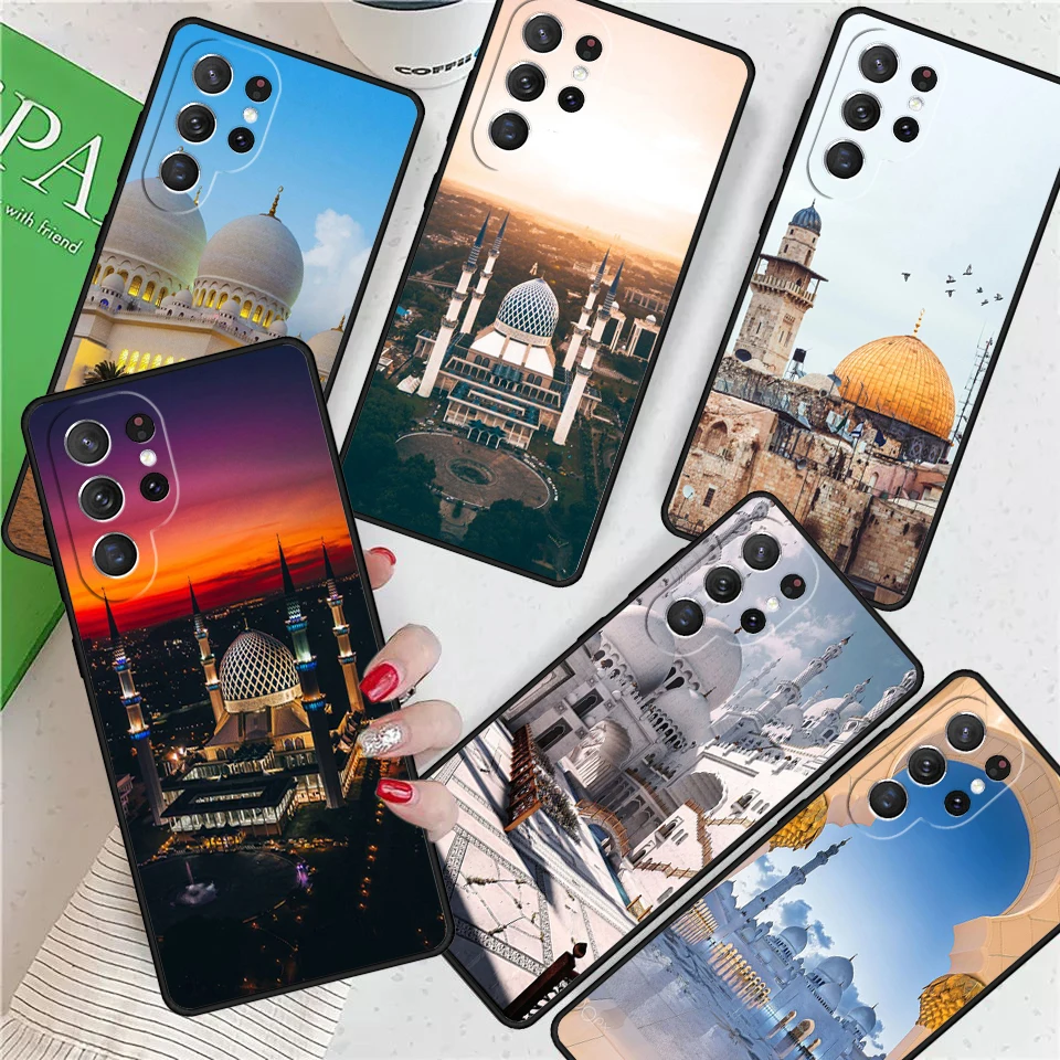 Muslim Mosque Building Colourful Style For Samsung Galaxy S24 Ultra S21 S22 S8 S9 S10E Note 10 20 Plus FE S23 Phone case Cover