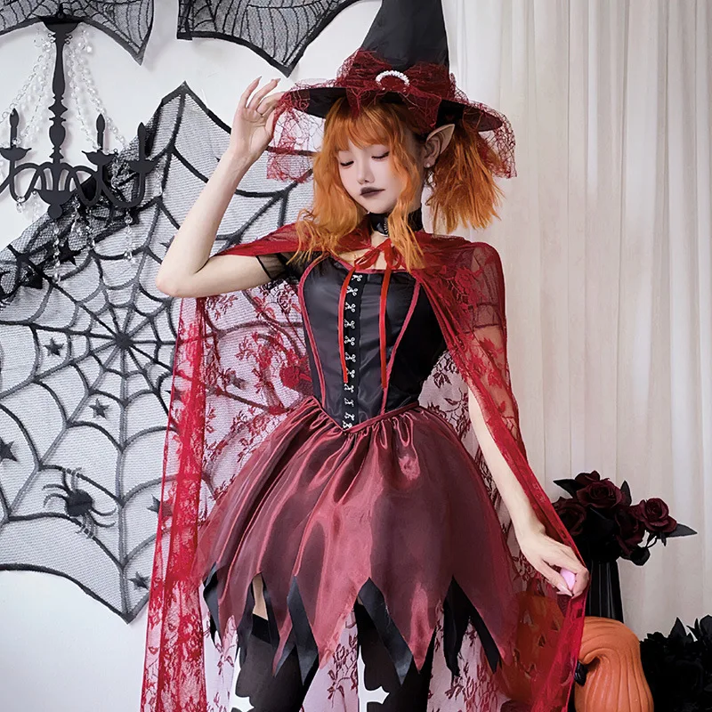 زي نسائي مثير للعب الأدوار دكتور مع awl Cowl Ne Long Sve k Color لـ loween Par and Stage Performance...
