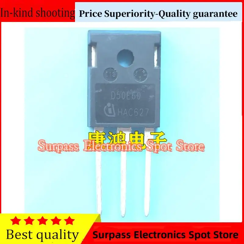 

10PCS-100PCS D50E60 IDW50E60 TO-247 50A 600V Price Superiority-Quality guarantee