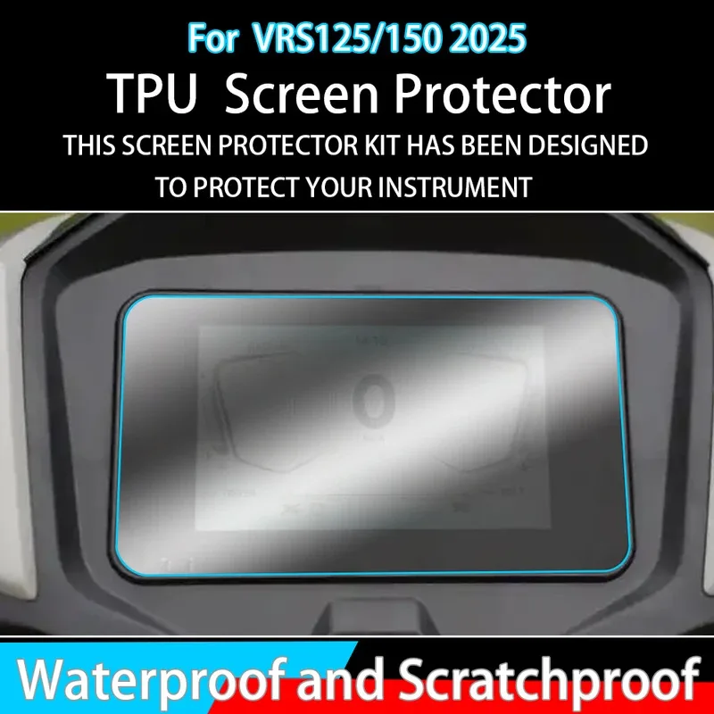 For VRS125/150 2025 Motorcycle Instrument Dashboard Speedometer Protection Film Screen Accessories