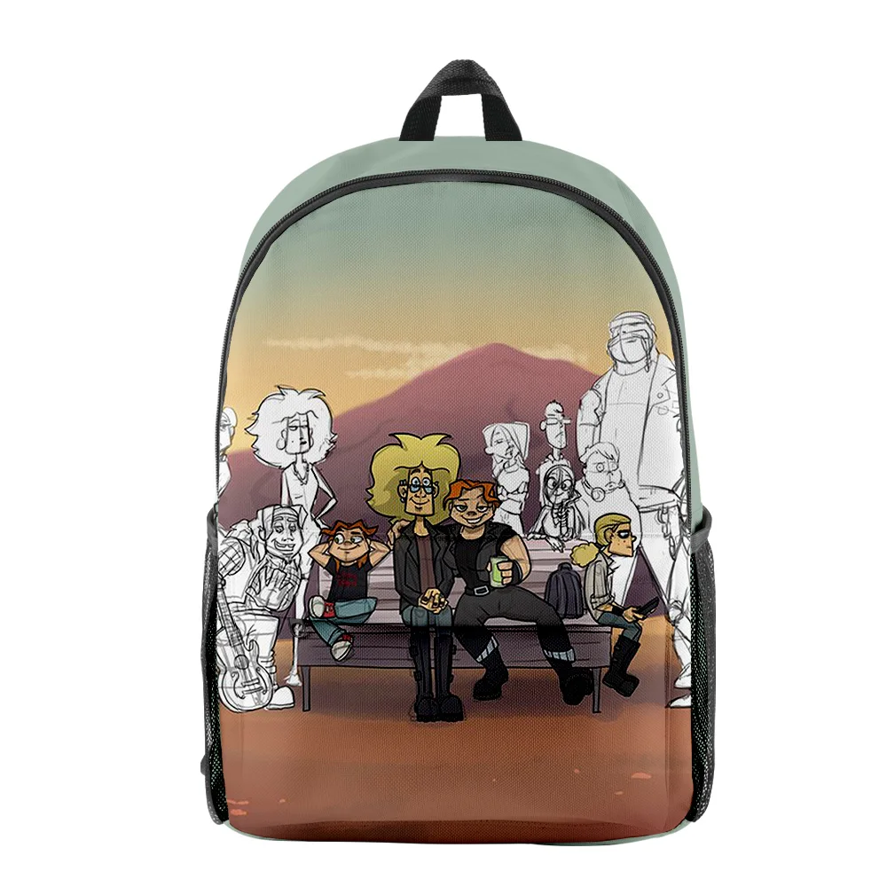 

Cartoon Popular Metal Family Anime pupil Bookbag Notebook Backpacks 3D Print Oxford Waterproof Boys/Girls Travel Backpacks