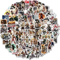 10/30/50/100pcs Attack on Titan Anime Stickers Cool Eren Jaeger Cartoon Sticker Phone Skateboard Motorcycle Graffiti Manga Decal