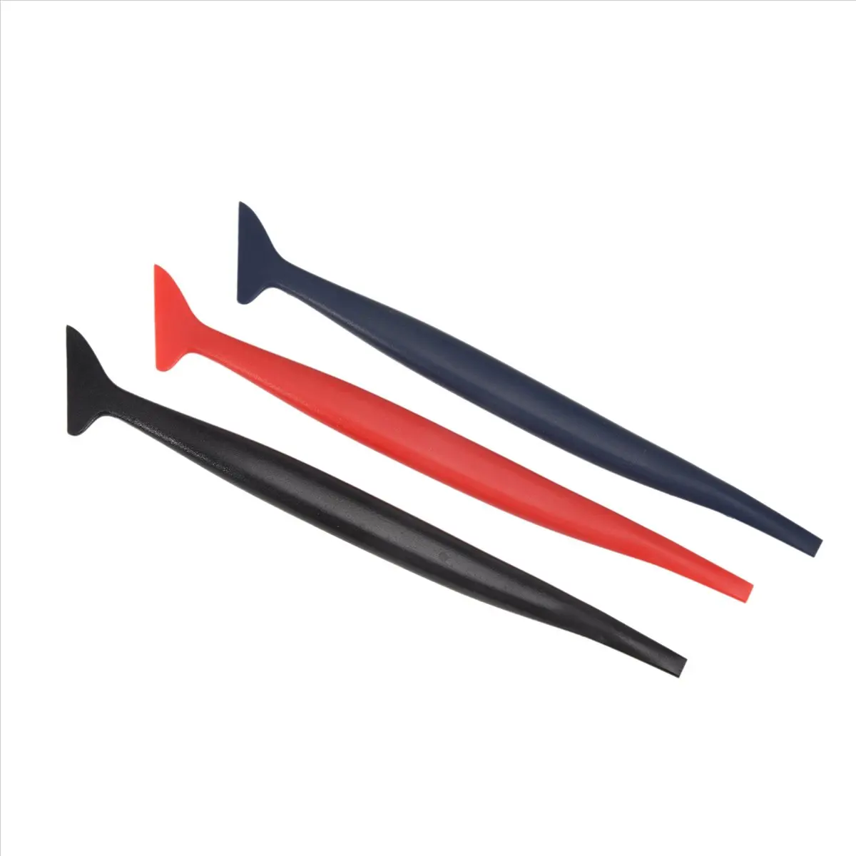 Super Sale Car Wrapping Flexible Micro- Squeegee Curved Slot Tint Tool Set 3 In 1 With Different Hardness For Installing Vehicle