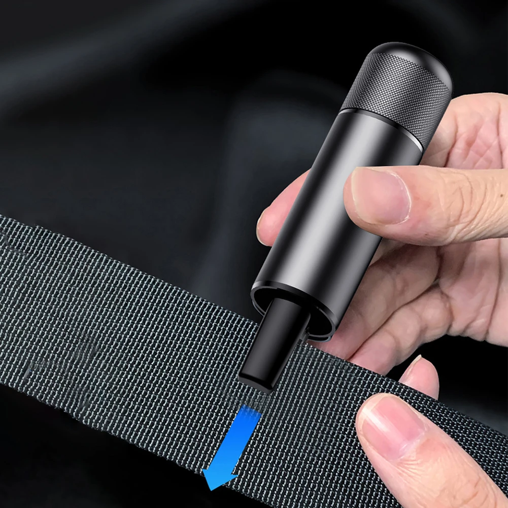 4개입 자동차 안전망치와 안전벨트 커터 자동차 생명망치 내구성 미니 창문 파괴기 수중 비상 상황용