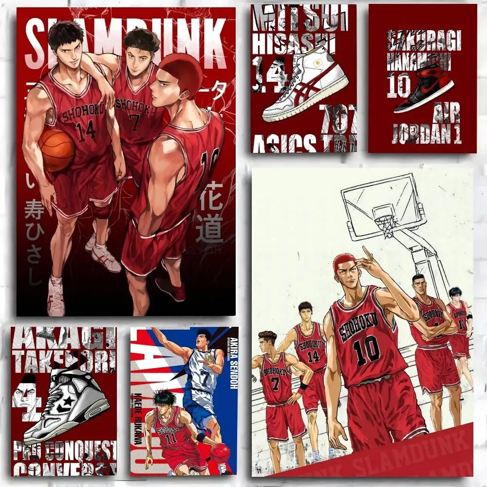 Basketball Anime S-SLAM D-DUNK Poster Art Print Anime Style Home Decor Ideal Gift Perfect Room Decor