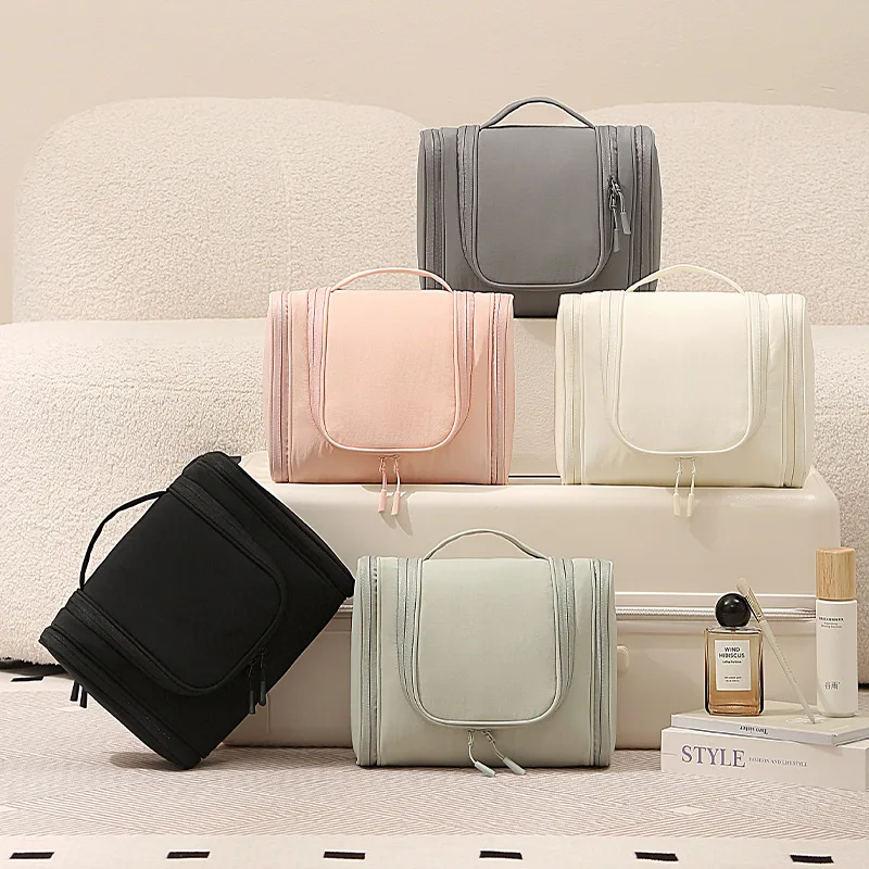 Portable Travel Wash Bag Waterproof Hanging Toiletry Organizer Large Capacity Cosmetic Storage Pouch Shower Toiletry Kit