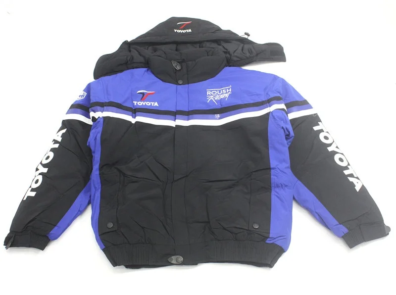 

Detachable Winter Motorcycle Jaet Outdoor Windproof Cotton Vest Vintage Color Blo Removable Hat Men's Faion Casual Coat