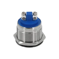 Metal button 8/10/12/16/22/30mm self resetting self-locking point action stainless steel switch waterproof screw foot welding