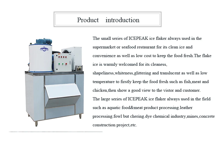 Commerical Ice Maker Machine 1Ton Snow Flake Ice Machine for Fish