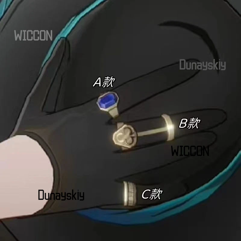 Honkai Star Rail Aventurine Jewelry Set Character  Bracelet Ring Hat Glasses Watch Earrings Gacha Game Cosplay Gift 2025 New