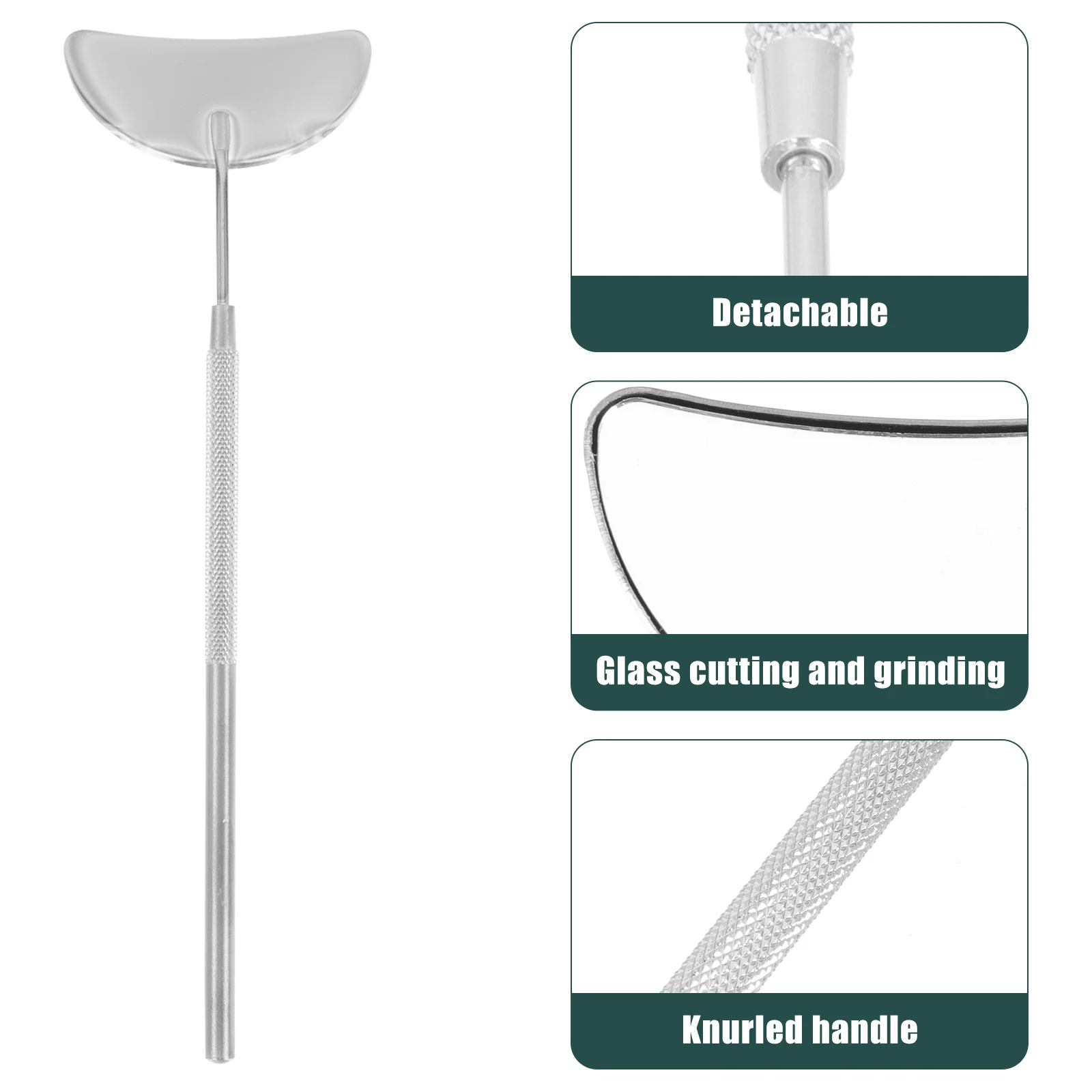 1 Juego de herramientas profesionales de belleza para pestañas, pinzas de extensión de artesanía fina, palo asistente de pestañas, espejo antirreflectante