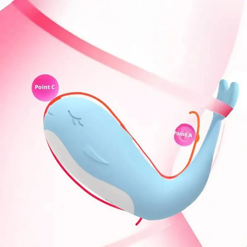 Little whale Wireless Jump Egg Remote control Flirting Masturbation False penis G-spot stimulation Vibrator for women Sex toys view 6