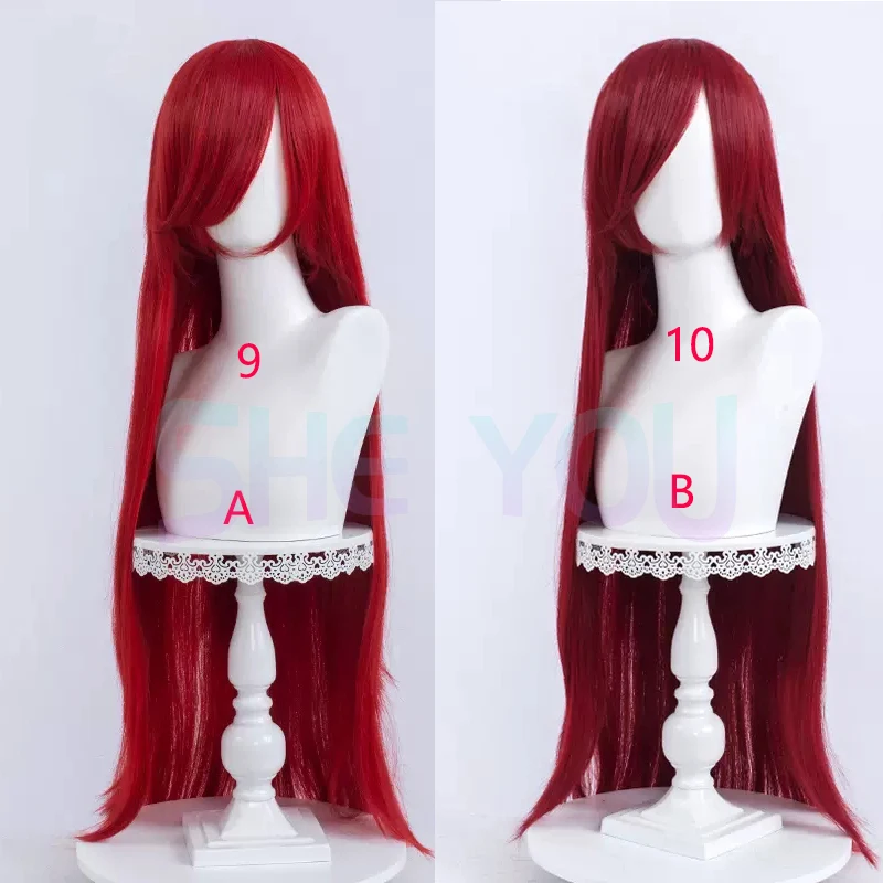 100cm lange gerade Cosplay Perücke blond rot rosa graues lila Haar für Party gerade Perücken synthetische Cosplay Perücke Perücke Kappe