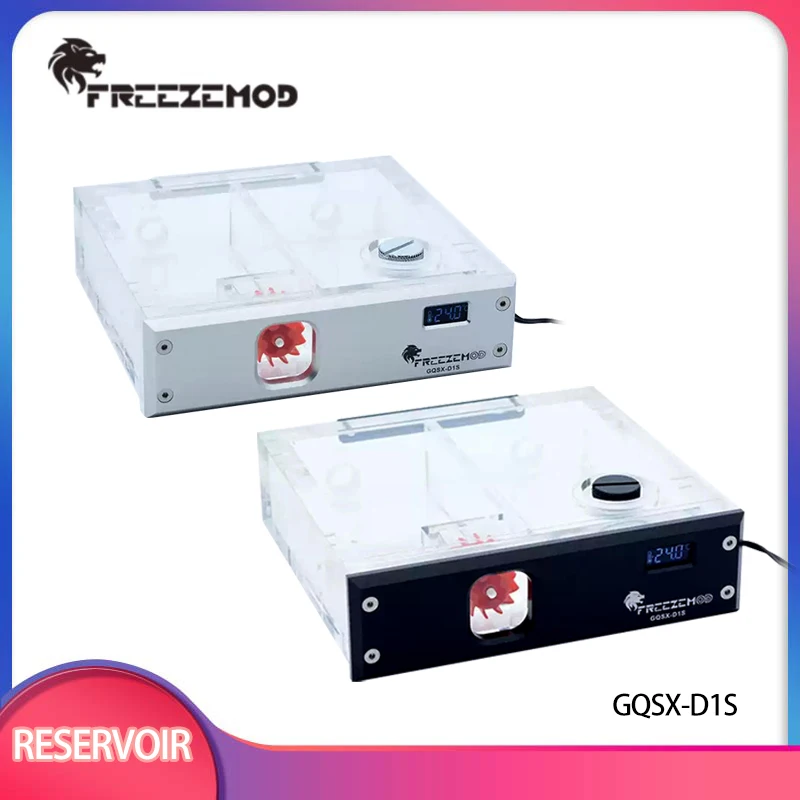 

FREEZEMOD Computer Water Cooler Water Tank Single Optical Drive Metal Panel VA Liquid Crystal Temperature Sense / GQSX-D1S