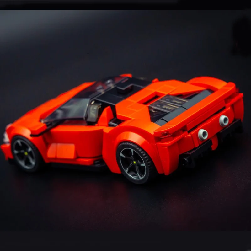 317 個新しい MOC シティハイウェイ SF90 スーパーカーモジュラー DIY クリエイティブ子供用ビルディングブロックギフト