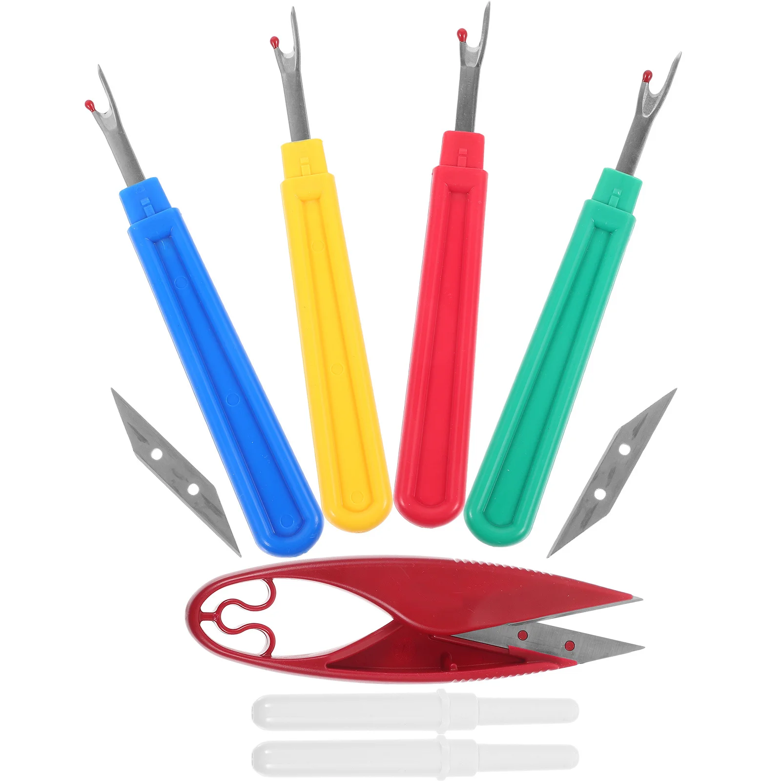 

1 Set Stainless Steel Seam Ripper Sewing Accessories Set Non-Slip Thread Cutter Tool Portable for Cross Stitch Embroidery