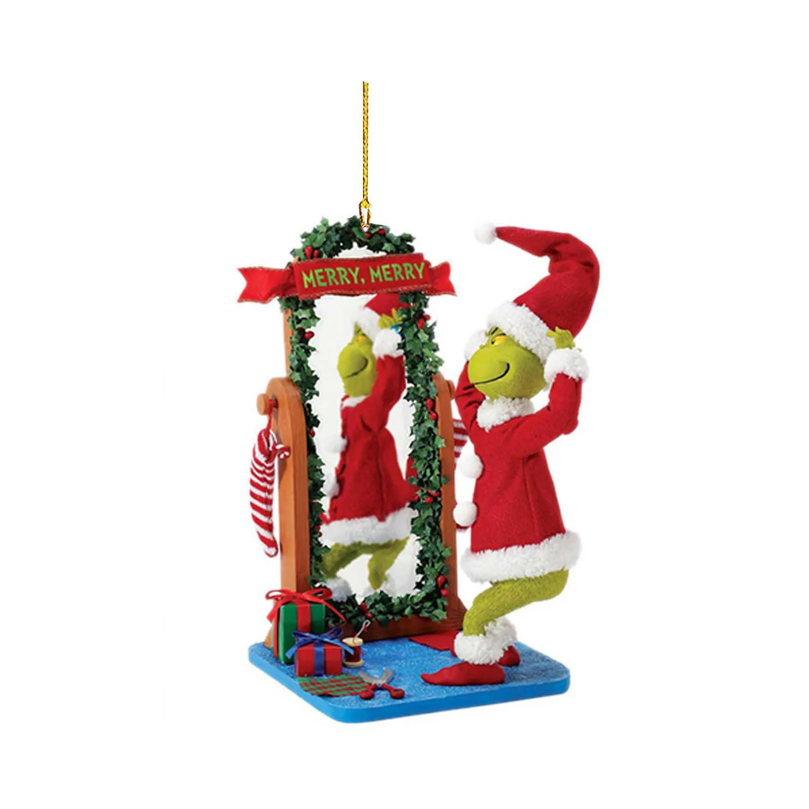 زينة شجرة عيد الميلاد المعلقة من الأكريليك ، زينة شجرة عيد الميلاد ، المنزل ، السيارة ، حقيبة الظهر ، هدية قلادة للأطفال