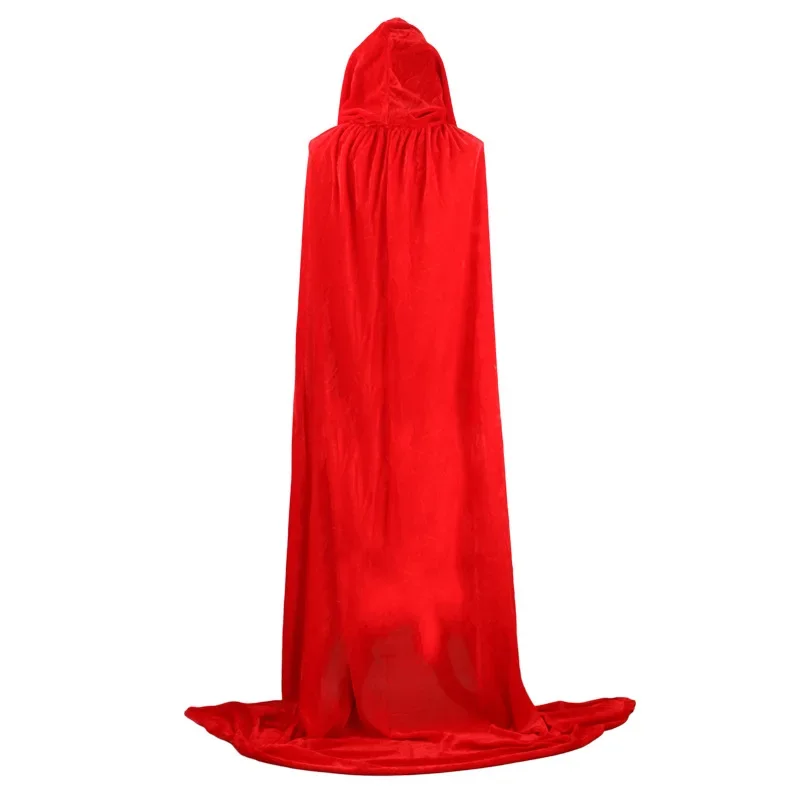 S-4XL Mantle Hooded Cloak Coat Wicca Robe Medieval Cape Shawl Vampire Halloween Cosplay Party Witch Wizard Costumes 8 colors