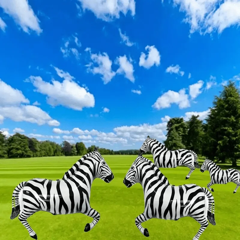 4 zebras listradas em preto e - Wedding Zoo avaliação e preço