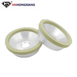 100mm Vitrified bond diamond grinding wheel bowl type 100mm grinding PCD/PCBN tool alloy steel diamond knife