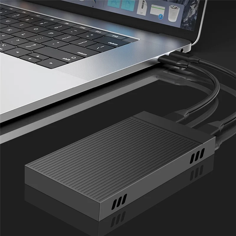 TA-M.2 Nvme SSD Docking Station 10Gbps Dual-Bay Aluminum Hard Drive Case For PC And Laptop