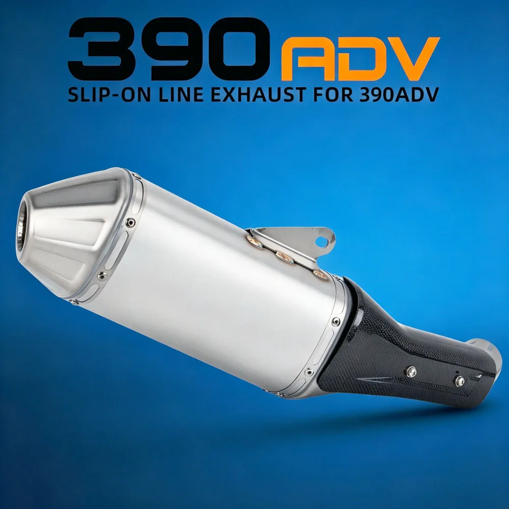 

390ADV Exhaust Muffler For 390ADV 250ADV Adventure 250 2020-2024 Moto Exhaust Pipe Slip on Line Escape Tail Tube With DB Killer