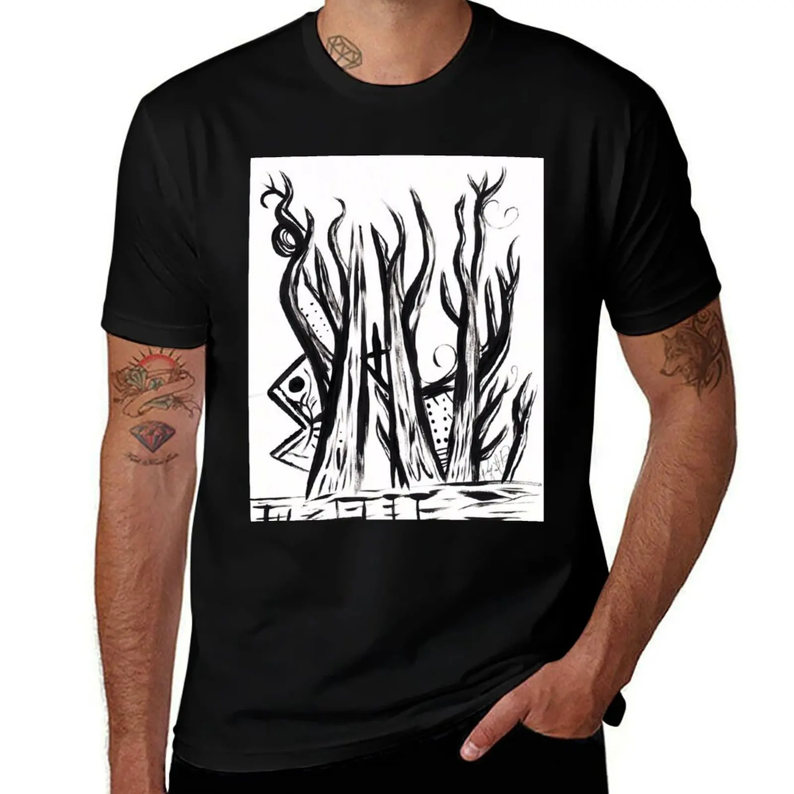 custom for t t shirt T-Shirt print Spiritual cotton man shirt shirts man pack cotton Trees t