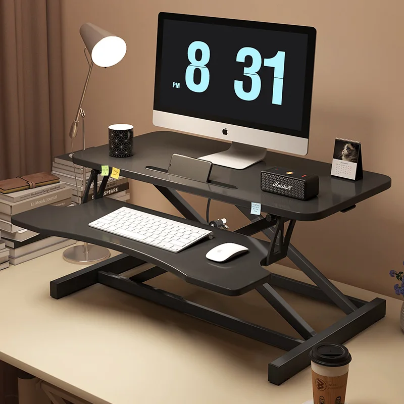 

Standing desk Lifting workbench Computer desk Desktop heightening notebook desktop Home folding bracket