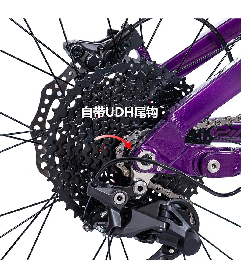 Soft tail mountain bike, aluminum alloy oil brake, high strength 27.5 inch shock absorption, off-road vertical mountain bike