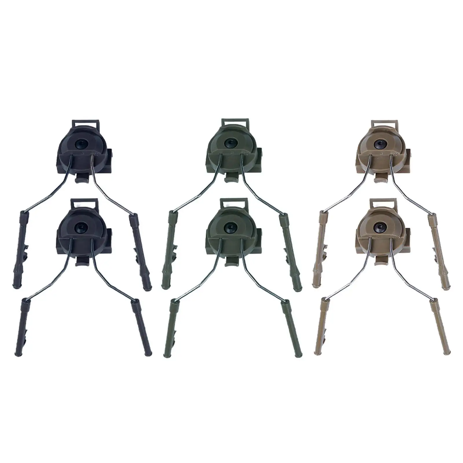 ヘルメットレールアダプター ヘルメットアクセサリー 取り付け簡単 安定したヘッドフォンレール