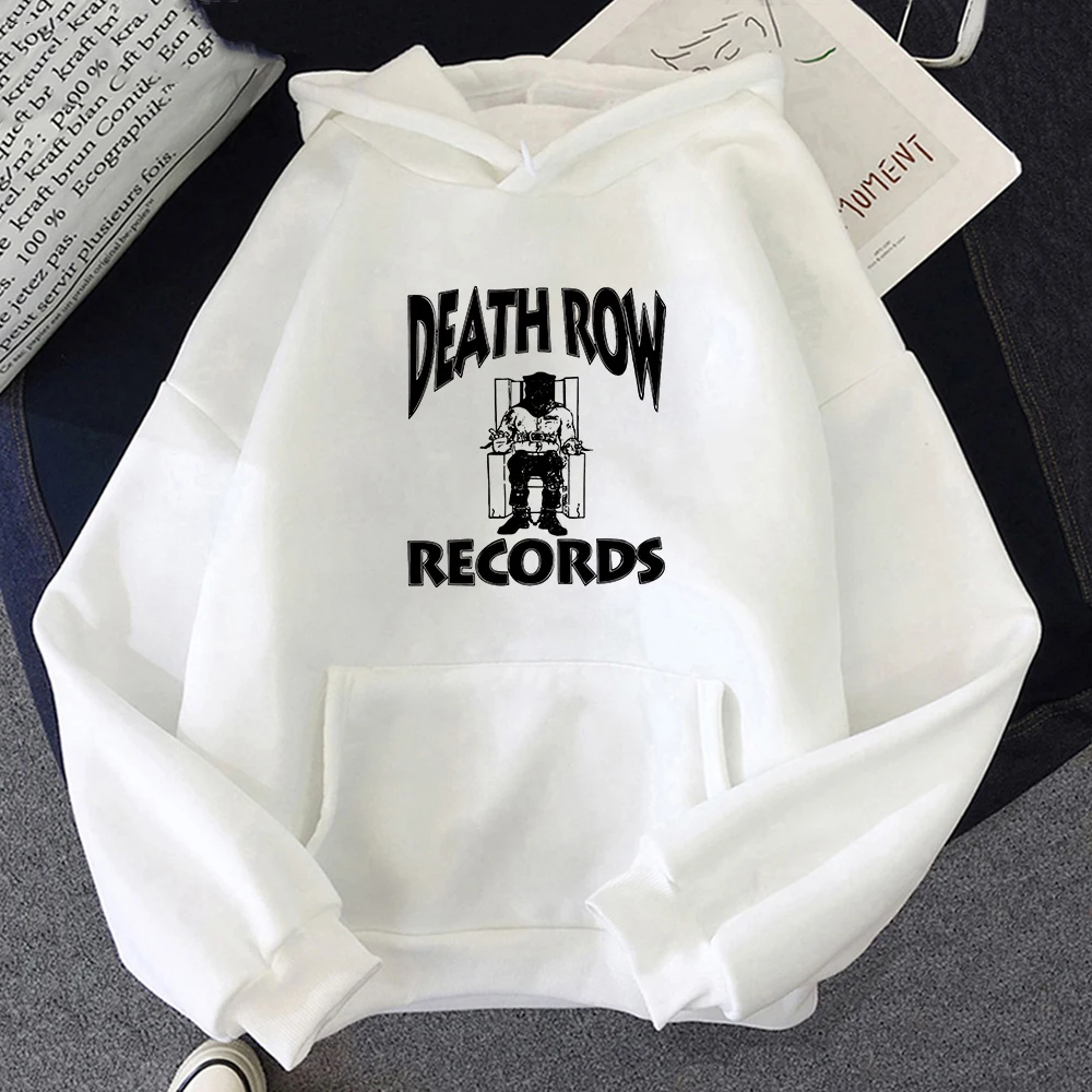 DEATH ROW RECORDS Hoodie Men's High Quality Aesthetic Pattern Hoodie Hip Hop Sports Pullover Boys' Outdoor Coat Trendy Tops